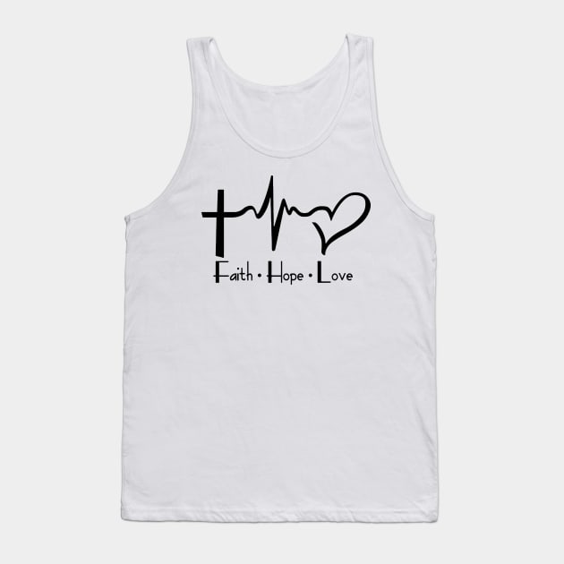 Faith - Hope - Love Tank Top by endi318